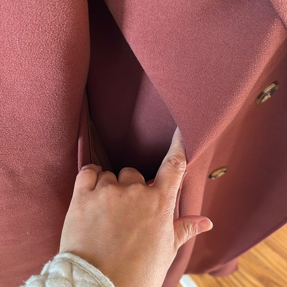 Lassiva Oversized Long Full Length Coat Burnt Orange Brick Red Rust Brown Copper - Picture 9 of 14